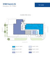 3100 Fannin St, Houston, TX à louer Plan d’étage– Image 1 sur 2