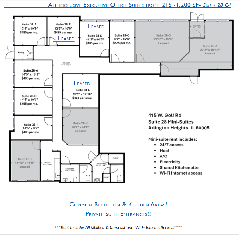 415 W Golf Rd, Arlington Heights, IL à louer Photo de l’immeuble– Image 1 sur 9