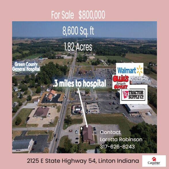 2125 E State Highway 54, Linton, IN à vendre - Photo de l’immeuble – Image 2 sur 6