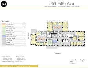 551 Fifth Ave, New York, NY à louer Plan d’étage– Image 1 sur 1
