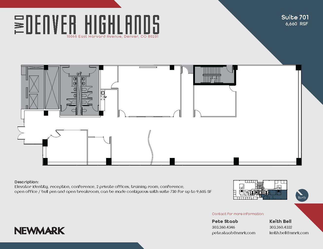 10375 E Harvard Ave, Denver, CO à louer Plan d’étage– Image 1 sur 1