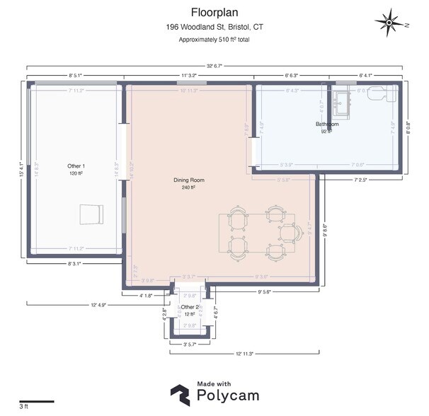 196 Woodland St, Bristol, CT à louer - Plan d’étage – Image 2 sur 8
