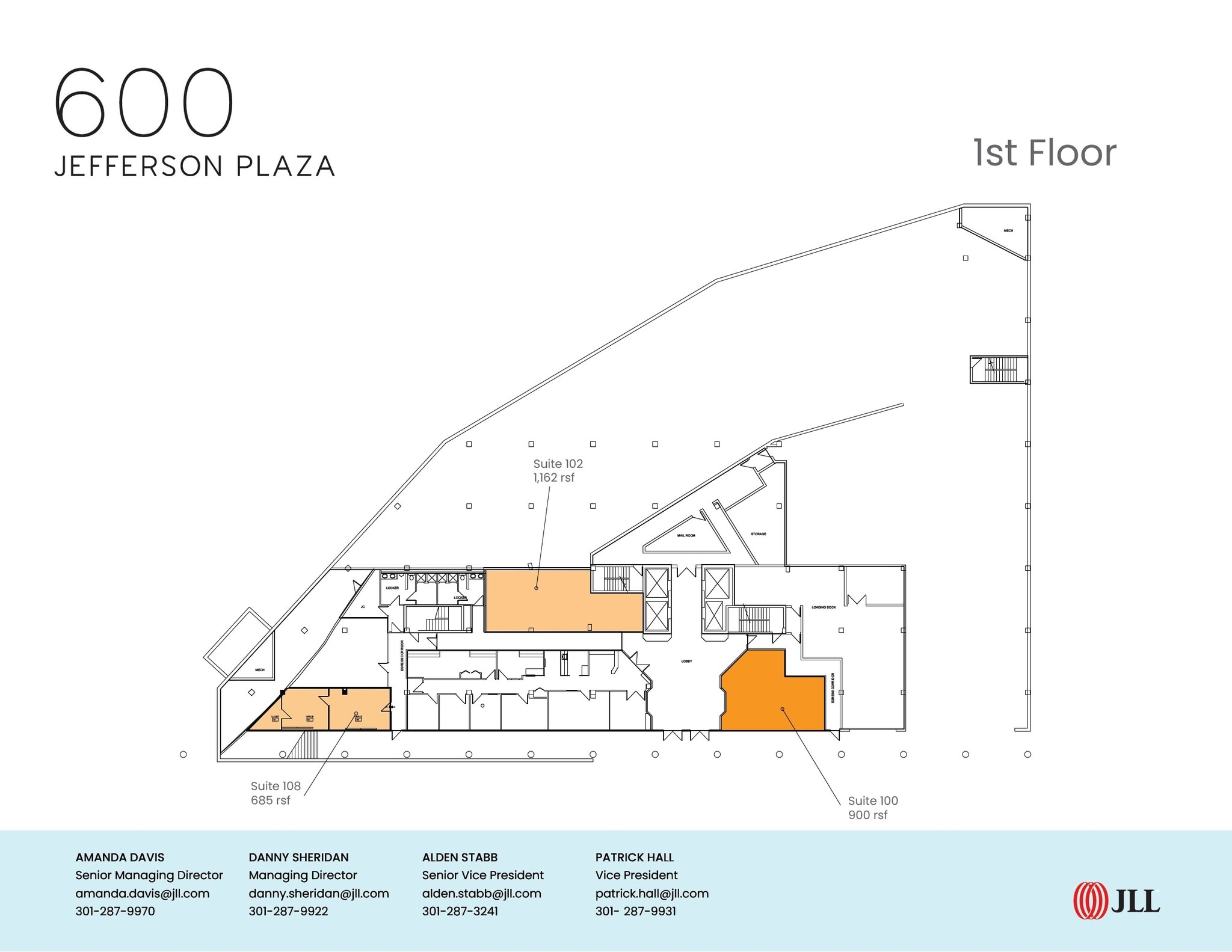 600 Jefferson Plz, Rockville, MD à louer Plan d’étage– Image 1 sur 1
