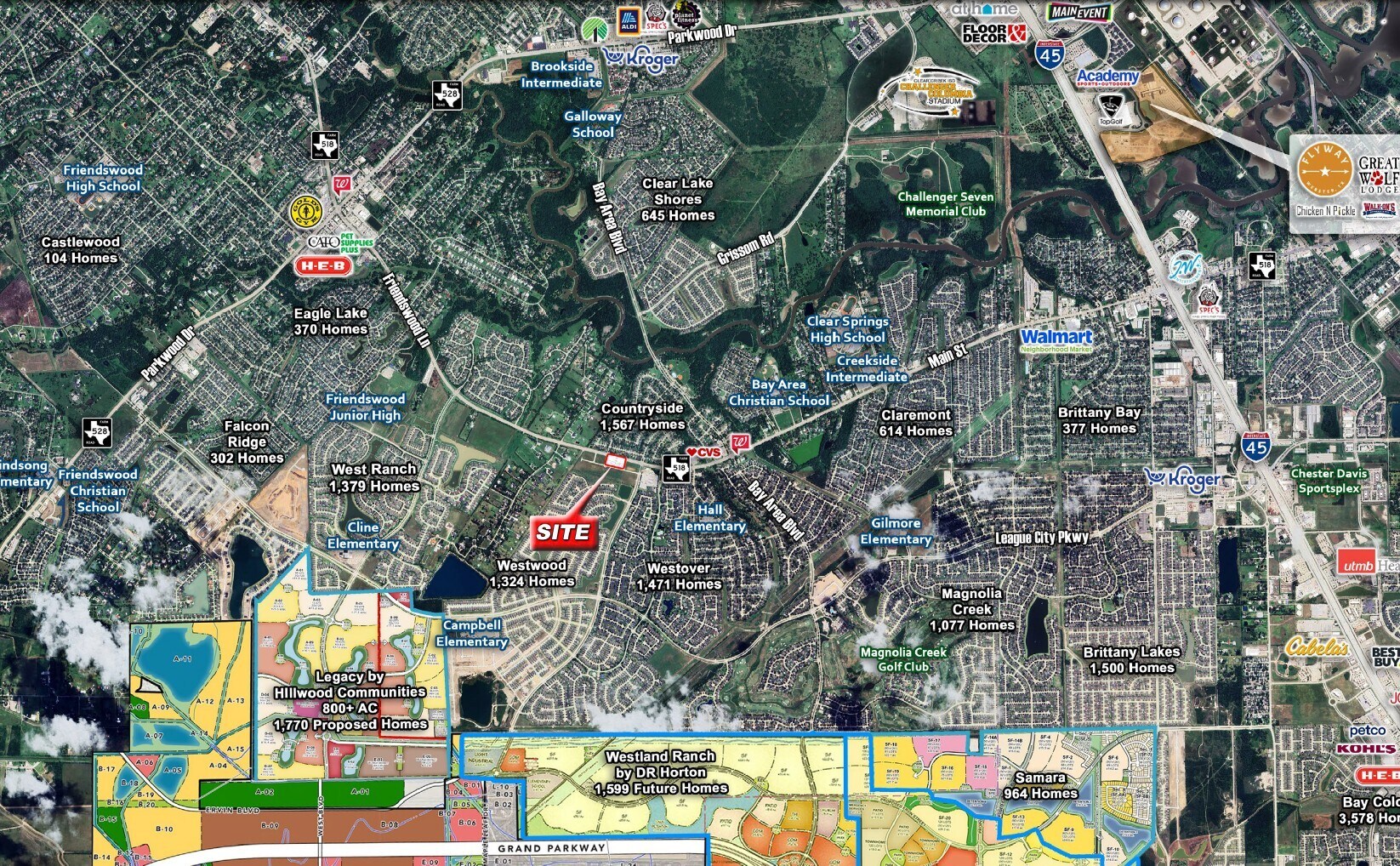 SWC of FM 518 & Maple Leaf Dr, League City, TX à louer Photo de l’immeuble– Image 1 sur 4