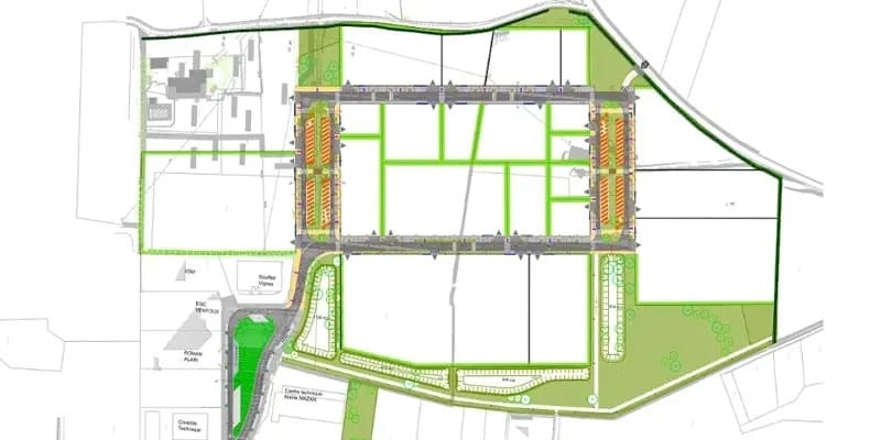 Terrain dans Mazan à vendre - Plan de site – Image 2 sur 2