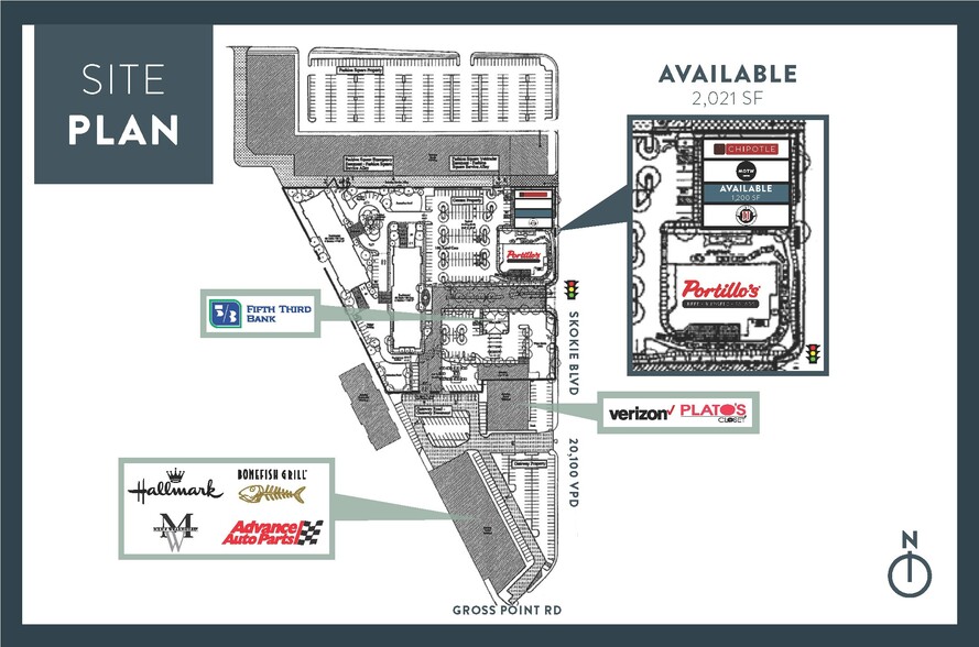 9402-9408 Skokie Blvd, Skokie, IL à louer - Plan de site – Image 3 sur 8