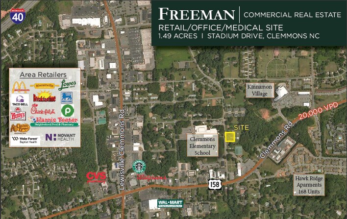 6041-6049 Stadium Dr, Clemmons, NC à vendre Photo principale– Image 1 sur 2