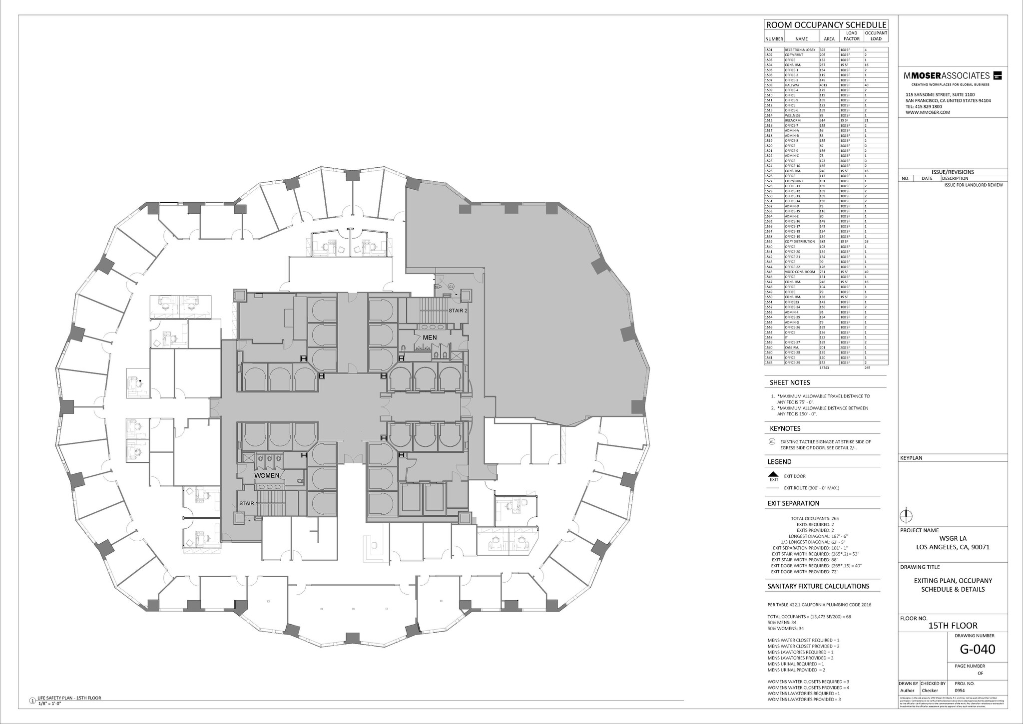 633 W 5th St, Los Angeles, CA à louer Plan d’étage– Image 1 sur 1