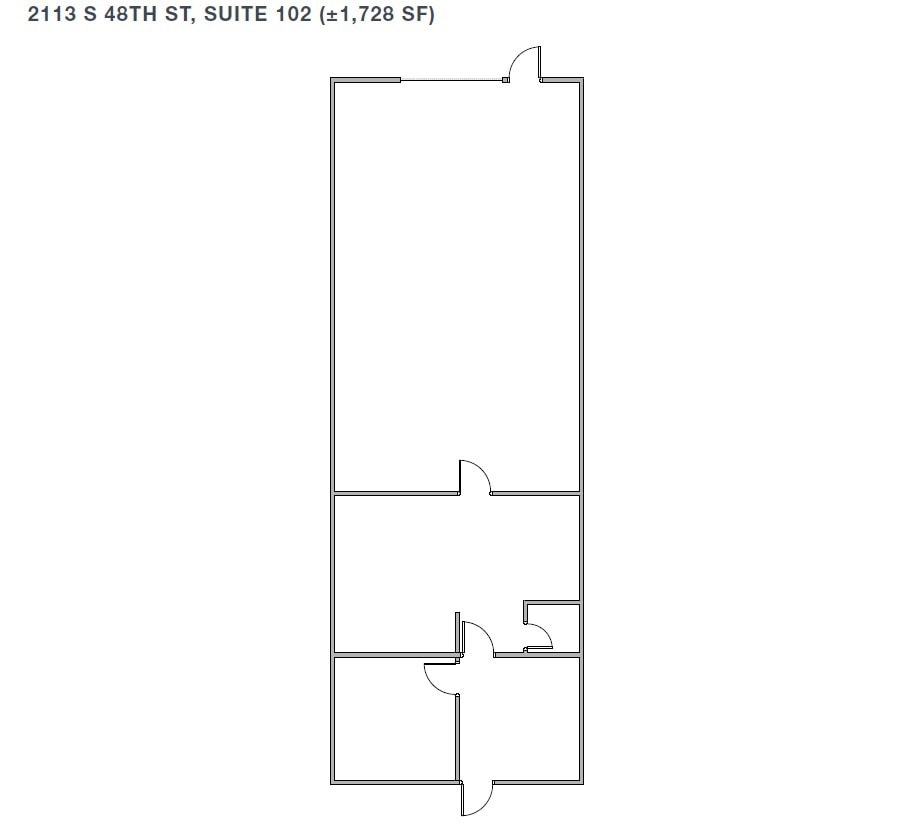 2105 S 48th St, Tempe, AZ à louer Plan d’étage– Image 1 sur 1