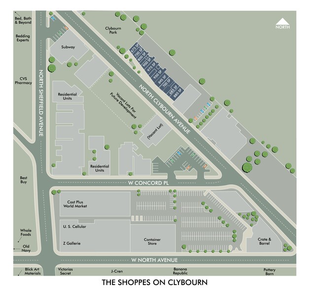 1729-1745 N Clybourn Ave, Chicago, IL à louer - Plan de site – Image 2 sur 7