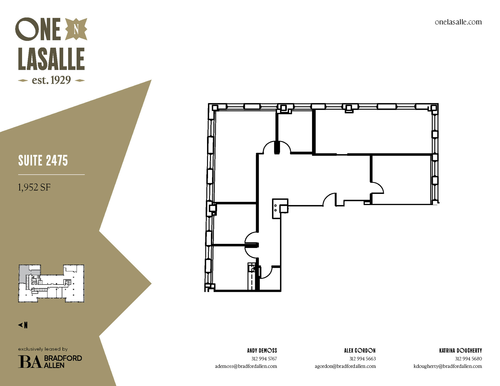 1 N La Salle St, Chicago, IL à louer Plan d’étage– Image 1 sur 1