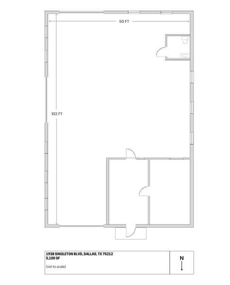 1938 Singleton Blvd, Dallas, TX à louer - Plan d’étage – Image 2 sur 2