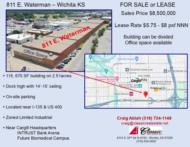 811 E Waterman St, Wichita, KS à vendre - Photo de l’immeuble – Image 1 sur 34