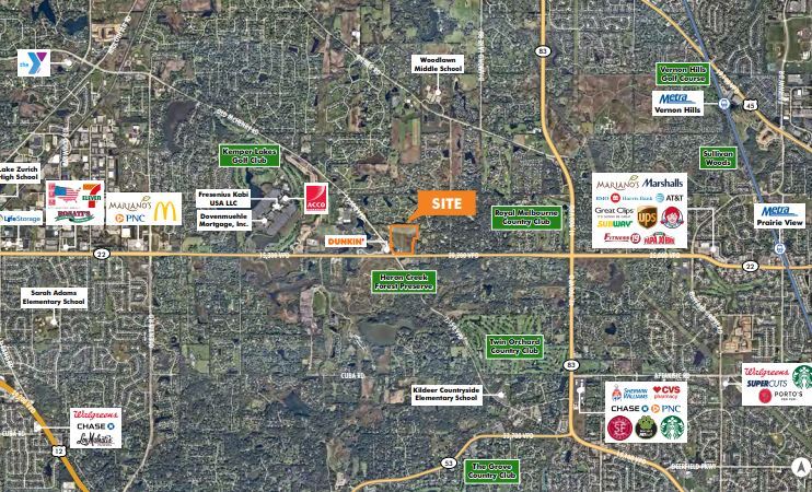 19658 Illinois 22 Rt, Long Grove, IL à vendre - Aérien – Image 2 sur 2