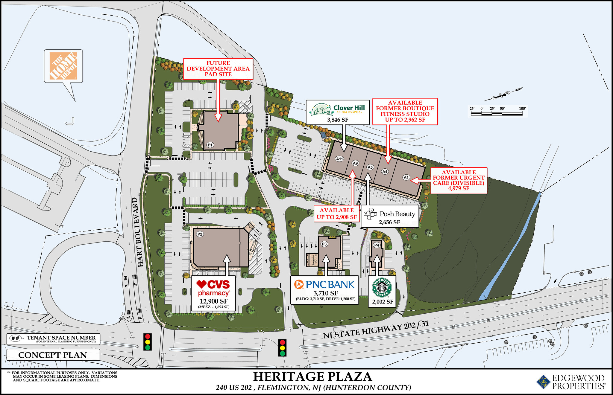 240 Route 202, Flemington, NJ à louer Plan de site– Image 1 sur 1