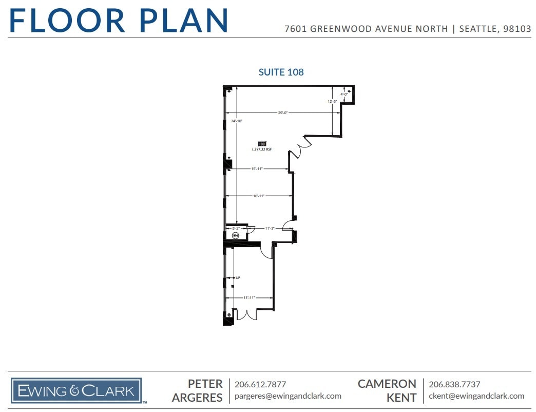 7601-7613 Greenwood Ave, Seattle, WA à louer Plan d’étage– Image 1 sur 1