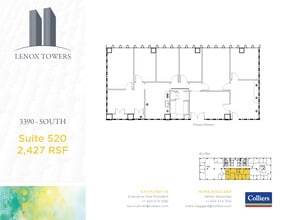 3400 Peachtree Rd NE, Atlanta, GA à louer Plan d’étage– Image 1 sur 1