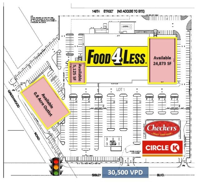 NEC Sibley Blvd & Greenwood Rd, Dolton, IL à vendre - Plan de site – Image 3 sur 3
