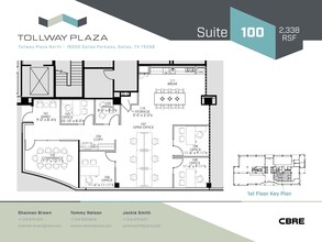 16000 N Dallas Pky, Dallas, TX à louer Plan d’étage– Image 1 sur 2