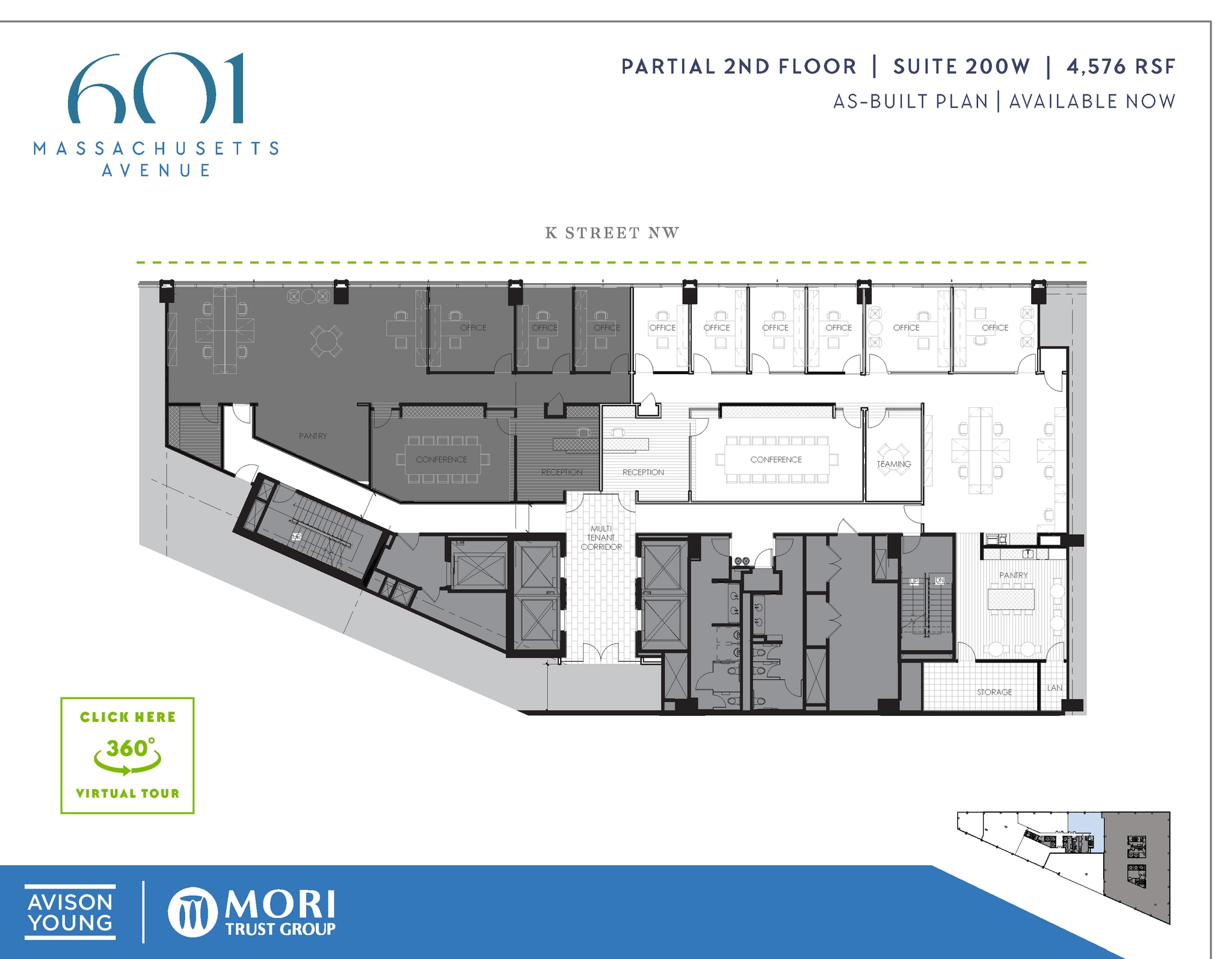 601 Massachusetts Ave NW, Washington, DC à louer Plan d’étage– Image 1 sur 2