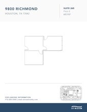 9800 Richmond Ave, Houston, TX à louer Plan d’étage– Image 1 sur 1