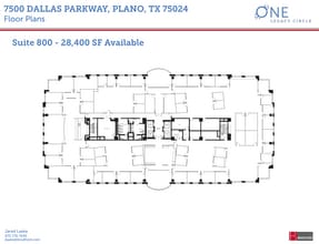 7500 Dallas Pky, Plano, TX à louer Plan d’étage– Image 1 sur 1
