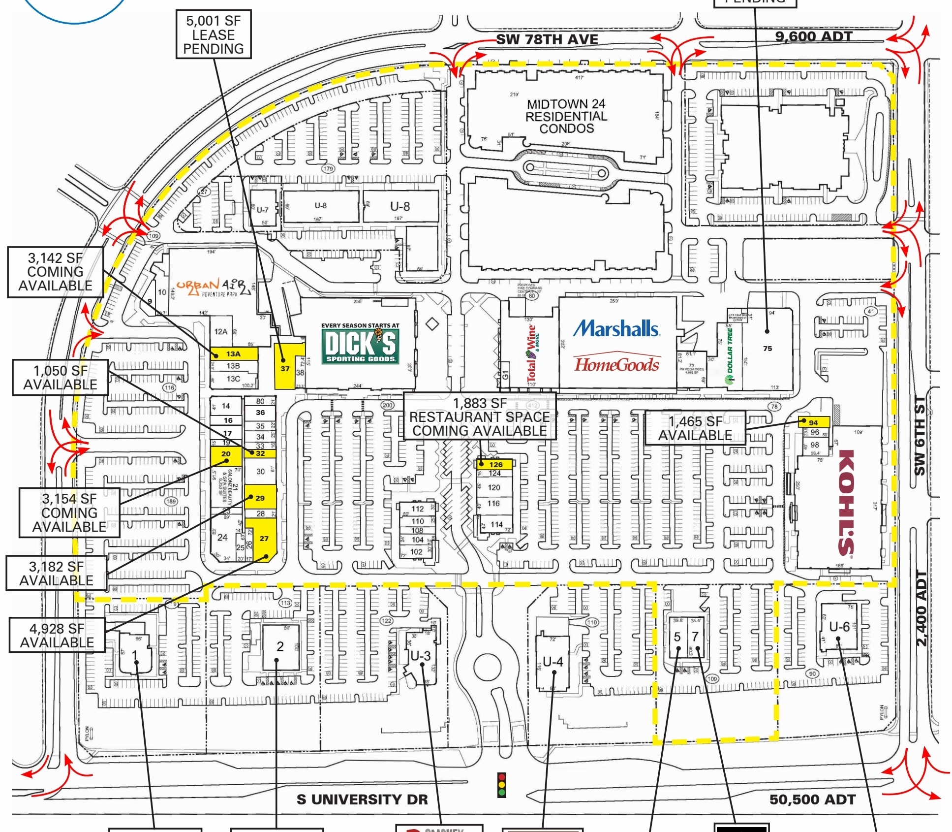 801 S University Dr, Plantation, FL à louer Plan de site– Image 1 sur 1