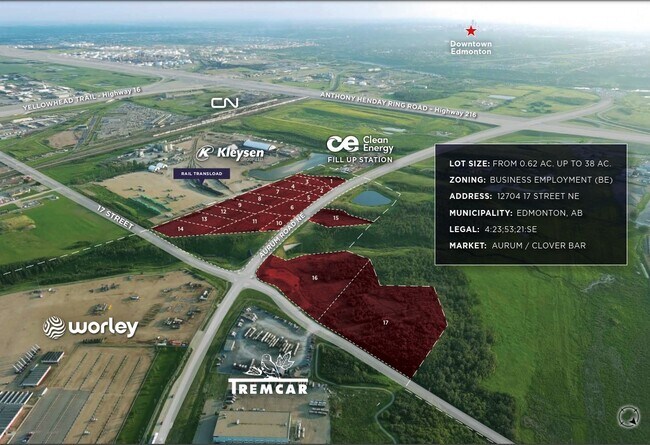 Plus de détails pour 12704 NE 17 St NE, Edmonton, AB - Terrain à vendre