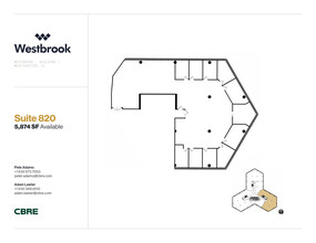 1 Westbrook Corporate Ctr, Westchester, IL à louer Plan d’étage– Image 1 sur 1