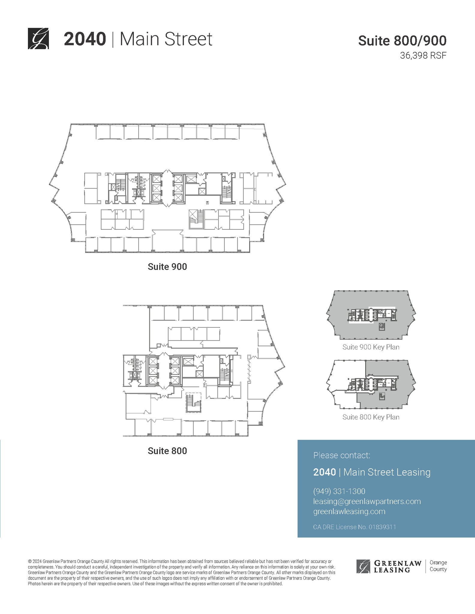 2040 Main St, Irvine, CA à louer Plan d’étage– Image 1 sur 1