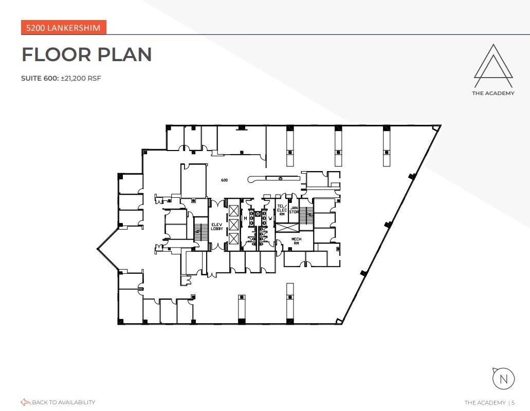 5200 Lankershim Blvd, North Hollywood, CA à louer Plan d’étage– Image 1 sur 1