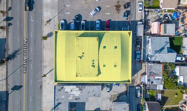 7312-7318 S Western Ave, Los Angeles, CA - Vue aérienne  vue de carte