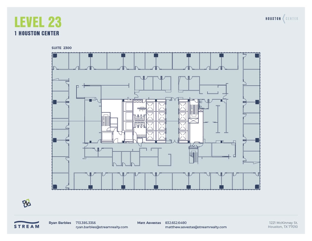 1221 McKinney St, Houston, TX à louer Plan d’étage– Image 1 sur 1