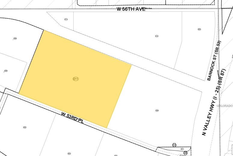 445 W 53rd Pl, Denver, CO à louer - Plan cadastral – Image 1 sur 7