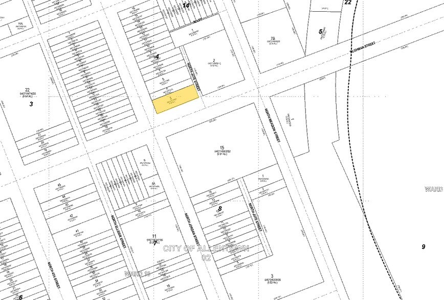 701-703 N Jordan St, Allentown, PA à vendre - Plan cadastral – Image 2 sur 2