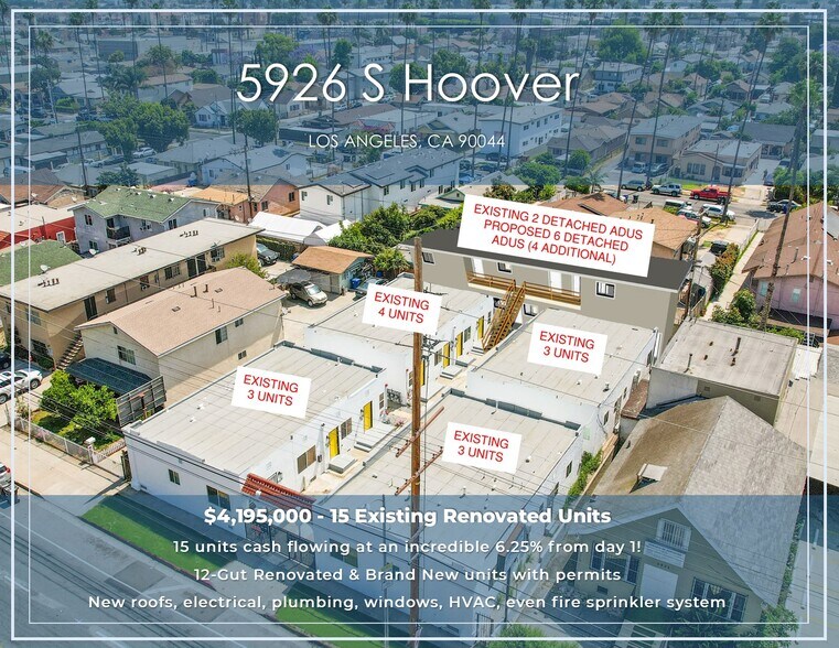 5926 S Hoover St, Los Angeles, CA à vendre - Photo de l’immeuble – Image 1 sur 26