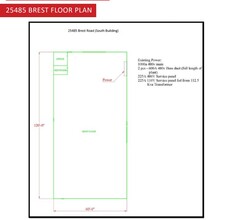 25465 Brest Rd, Taylor, MI à louer Plan d’étage– Image 1 sur 1