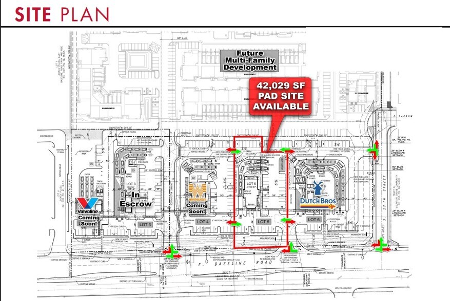 E-NEC 24th St & Baseline, Phoenix, AZ à vendre - Plan de site – Image 2 sur 2