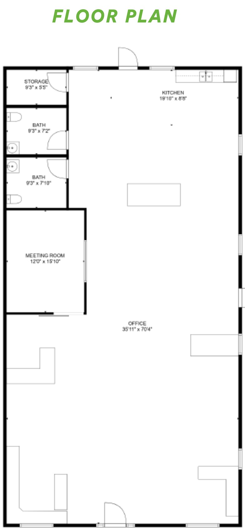 210 W 24th St, Bryan, TX à louer Plan d’étage– Image 1 sur 1