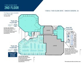 11000 Olson Dr, Rancho Cordova, CA à louer Plan d’étage– Image 1 sur 1