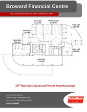 500 E Broward Blvd, Fort Lauderdale, FL à louer Plan d’étage– Image 1 sur 1
