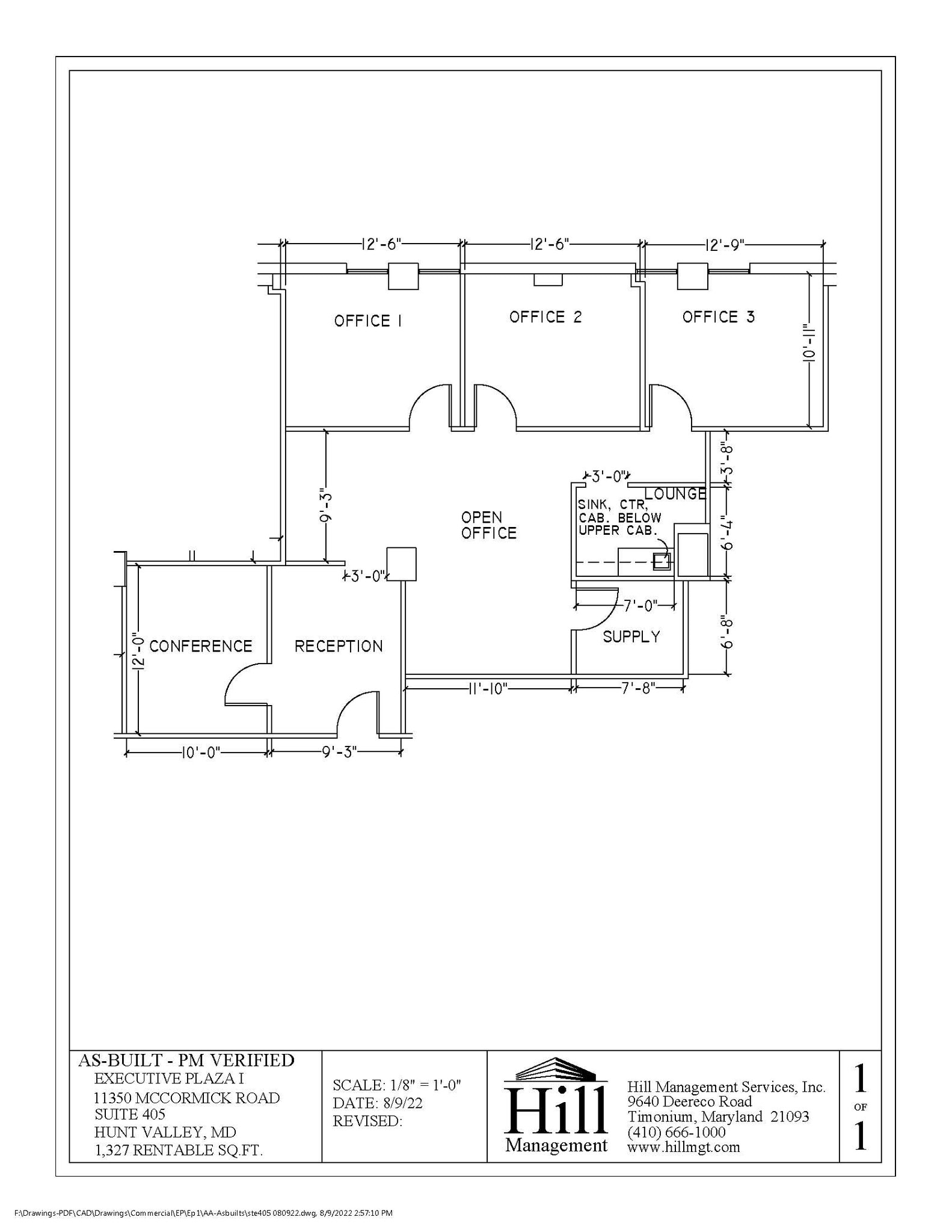 11350 McCormick Rd, Hunt Valley, MD à louer Plan d’étage– Image 1 sur 1