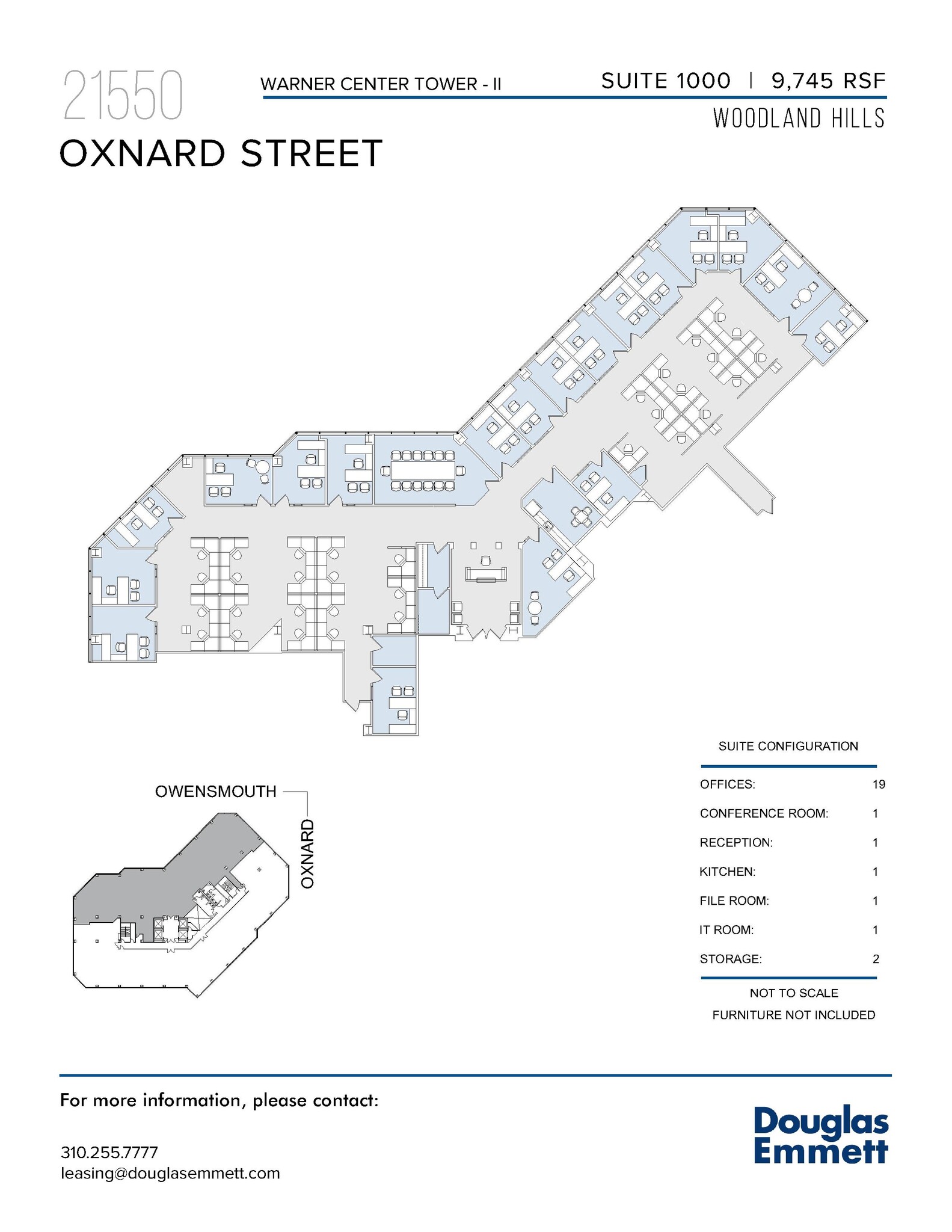 21550 Oxnard St, Woodland Hills, CA à louer Plan d’étage– Image 1 sur 1