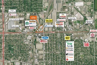 2519-2541 W North Ave, Melrose Park, IL - Vue aérienne vue de carte - Image1