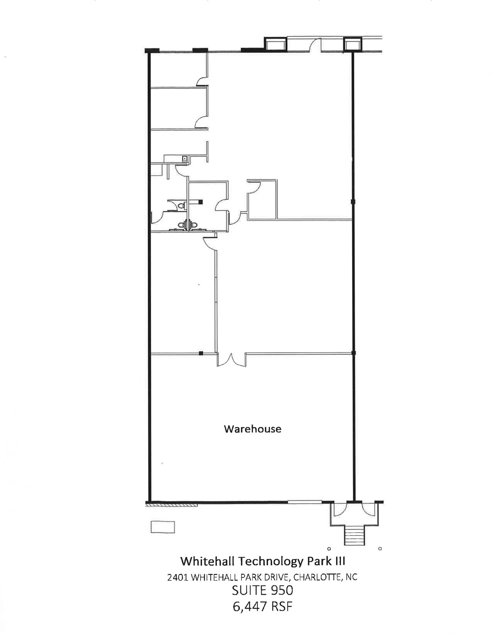 2401 Whitehall Park Dr, Charlotte, NC à louer Plan de site– Image 1 sur 1