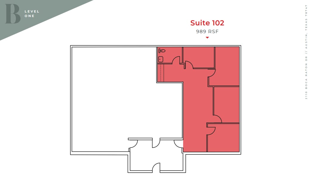 2110 Boca Raton Dr, Austin, TX à louer Plan d’étage– Image 1 sur 1