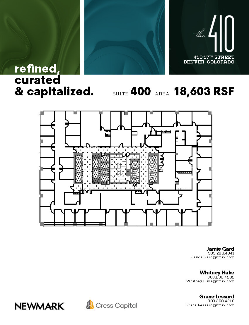 410 17th St, Denver, CO à louer Plan d’étage– Image 1 sur 1