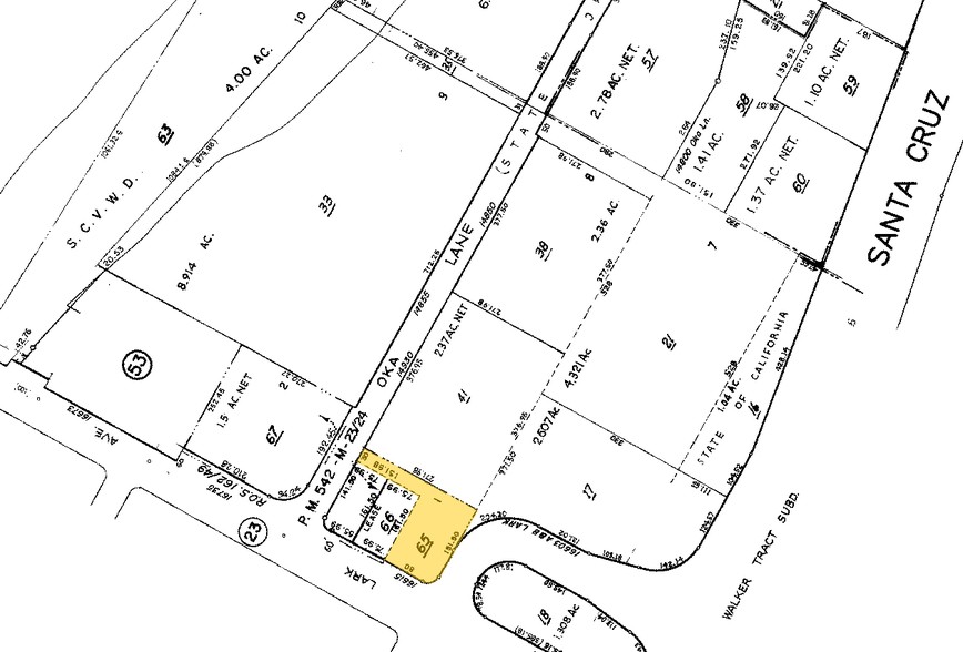 16615 Lark Ave, Los Gatos, CA à louer - Plan cadastral – Image 2 sur 6