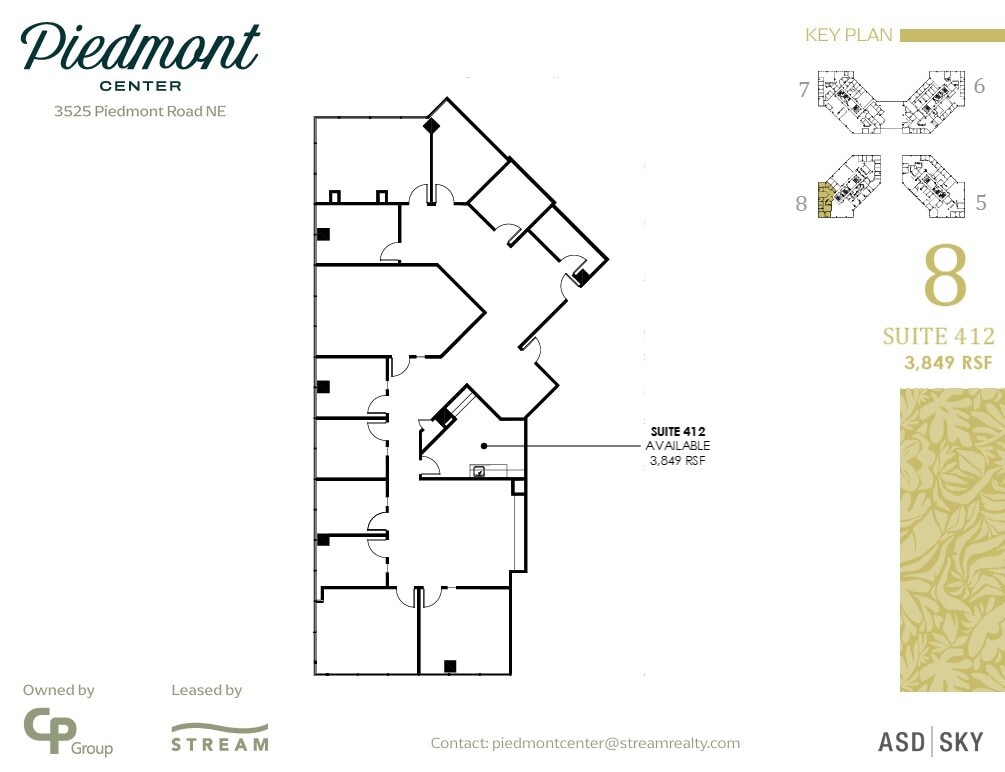 3495 Piedmont Rd NE, Atlanta, GA à louer Plan d’étage– Image 1 sur 1