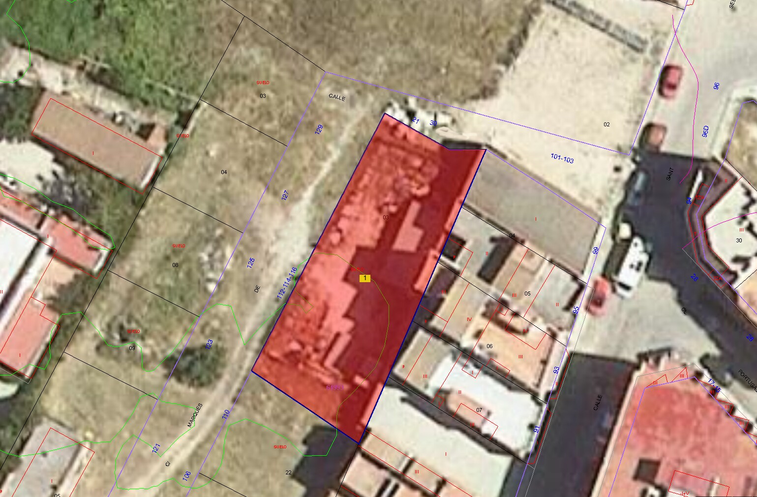 Terrain dans La Ràpita, Tarragona à vendre Plan cadastral– Image 1 sur 3